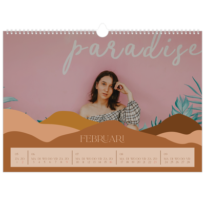 Fotokalender A3 — Neutrale bergen [Februari]