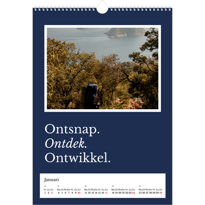 A3 Jaarkalender — Redactionele Aarde [Januari]