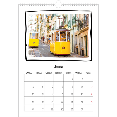 A3 Jaarkalender — Plakboekmomenten [Januari]