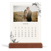 Bureaukalender met houten standaard  — Inkt & klimop [Januari]