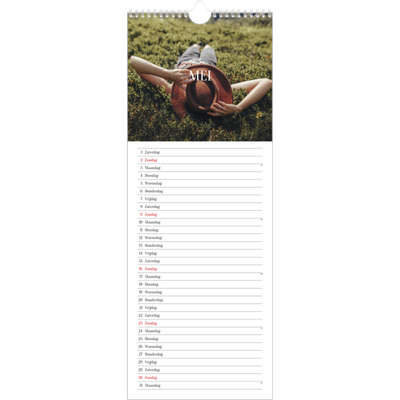 Smalle kalender  — Eindeloze ontsnapping [Mei]