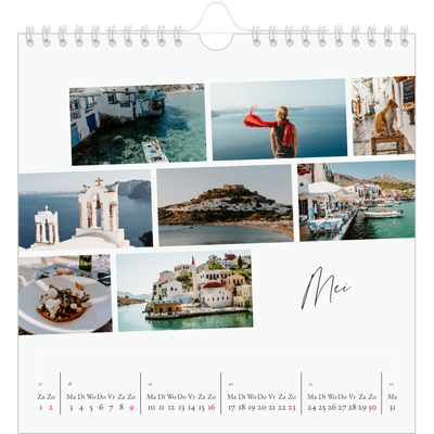 Jaarkalenders vierkant — City trip [Mei]