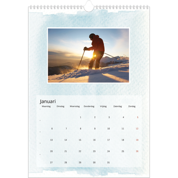 Fotokalender A3 — Aquarel achtergronden