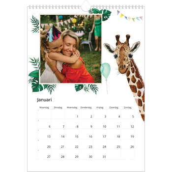 Fotokalender A3 — Aquarel dieren