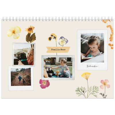 Fotokalender A4 Dubbel (30 x 40 cm) — Vintage scrapbook [omslag]