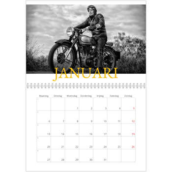 Fotokalender A4 Dubbel — Historische stijl