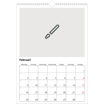 A3 Jaarkalender — Ontwerp je eigen fotoproduct [Februari]
