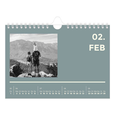 Fotokalender A5 — Modern en gedurft [Februari]