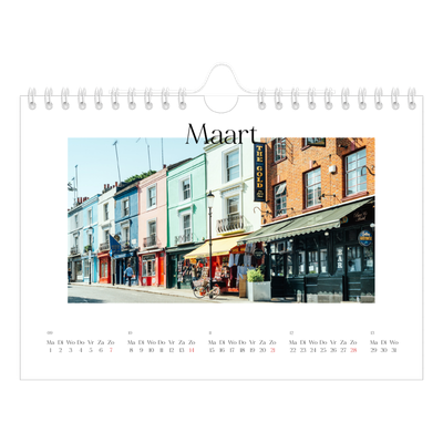 Fotokalender A5 — Mijn reisverhaal - Londen [Maart]