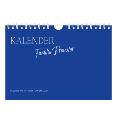 Fotokalender A5 — Kobalt klassieker [omslag]