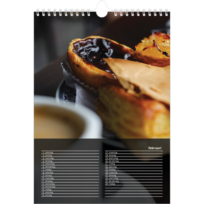 Fotokalender A4 (20 x 30 cm) — Fotoverloop naar transparant [Februari]