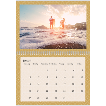 Fotokalender A4 Dubbel — Geometrisch achtergrondpatronen