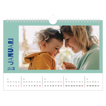 Fotokalender A4 — Vrolijk & kleurrijk