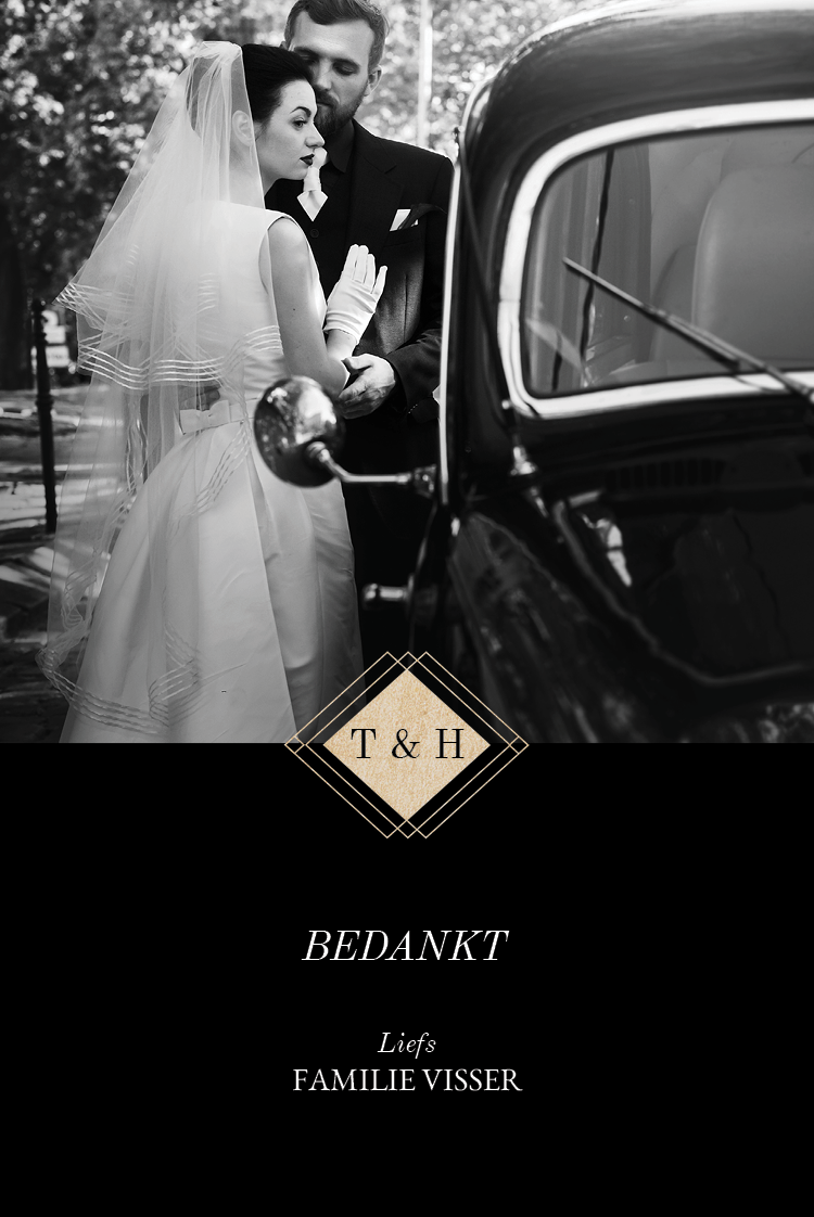 Bedankkaarten — Art deco