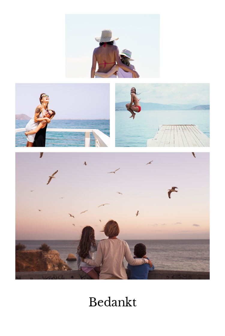 Bedankkaarten — Eenvoudige collage