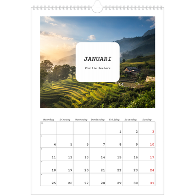 A3 Jaarkalender — Het volledige verhaal [Januari]