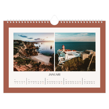 Fotokalender A4 — Klassieke kleuren