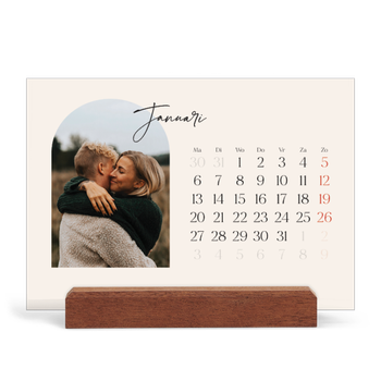 Bureaukalender met houten standaard — Boog van herinneringen