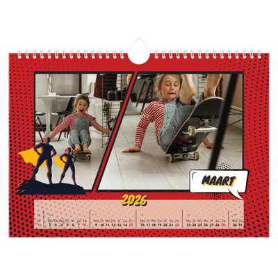 Fotokalender A4 — Stripboek [Maart]