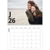 Fotokalender A4 Dubbel (30 x 40 cm) — Letter stijl [Januari]