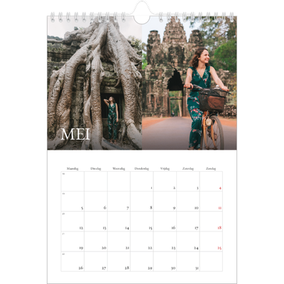 Fotokalender A4 (20 x 30 cm) — Schreefletters [omslag]