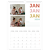 A3 Jaarkalender — Bont gekleurd [Januari]