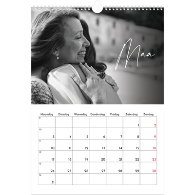 A3 Jaarkalender — Elegant schrift [Maart]