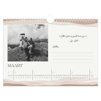 Fotokalender A4 — Welzijn quotes [Maart]