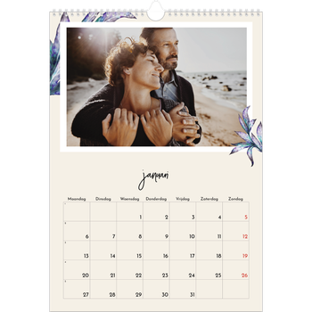 Fotokalender A3 — Geverfde bloemen