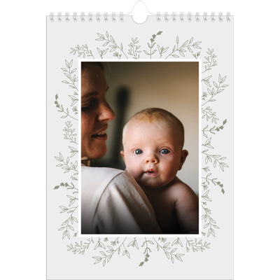 Verjaardagskalenders A4 — Hand gemaakte bloemen [omslag]