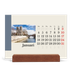 Bureaukalender met houten standaard  — Bezienswaardigheden van de wereld [Januari]