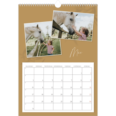 A3 Jaarkalender — Warme aardetinten [omslag]