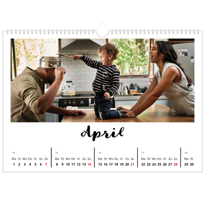 Fotokalender A3 — Handgeschreven letters [April]