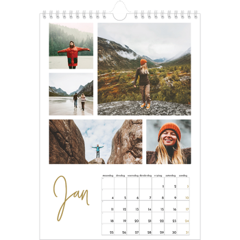 Fotokalender A4 — Handgeschreven