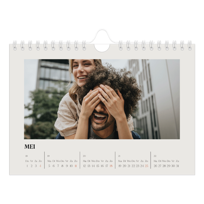 Fotokalender A5 — Simpel ivoor [omslag]