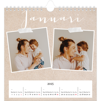 Fotokalender Vierkant — Scrapbook kalender