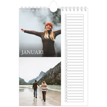 Fotokalender A5 — Schreefletters