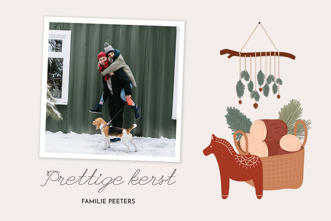 Fotokaarten — Feestlijke boomstronk