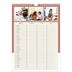 A4 Familieplanners — Aardse tonen - gezinsplanner 3 personen [April]