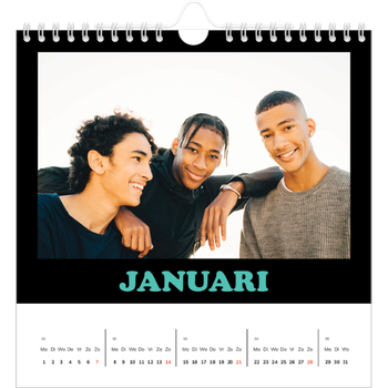 Fotokalender Vierkant — Vrolijke letters