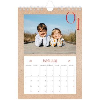 Fotokalender A5 — Rode stippen