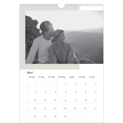 A3 Jaarkalender — Kleur frames [April]
