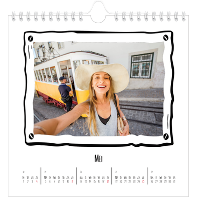 Jaarkalenders vierkant — Plakboekmomenten [omslag]