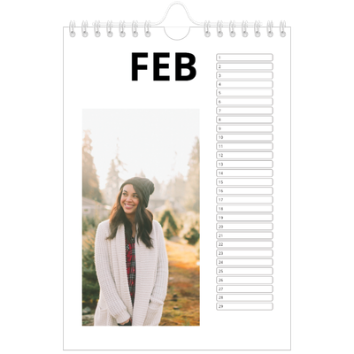 Fotokalender A5 — Witte randen [Februari]