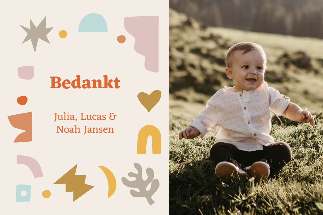 Bedankkaarten — Papieren decoratie