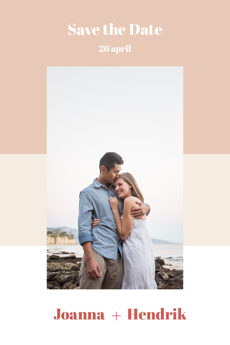 Save the date — Pastelkleuren