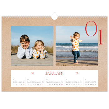 Fotokalender A3 — Rode stippen