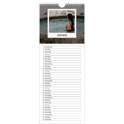 Smalle kalender  — De portretselectie [Januari]