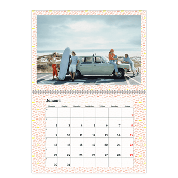 Fotokalender A4 Dubbel — Behangpapier