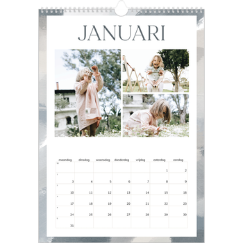 Fotokalender A3 — Verfkwast effect